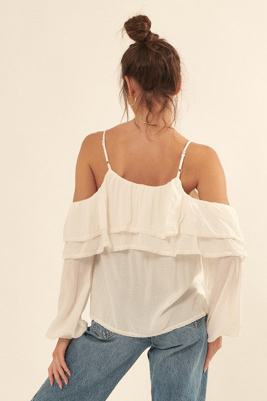 Asymmetrical Off Shoulder Top