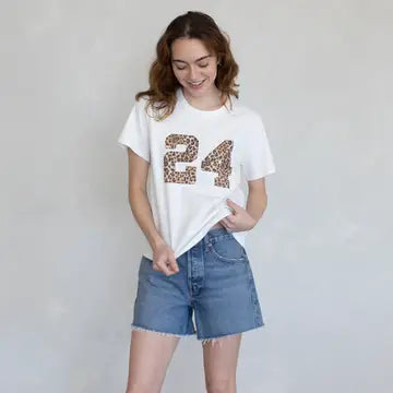 Leopard Number Graphic Tee
