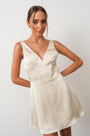 Satin Corset Mini Dress