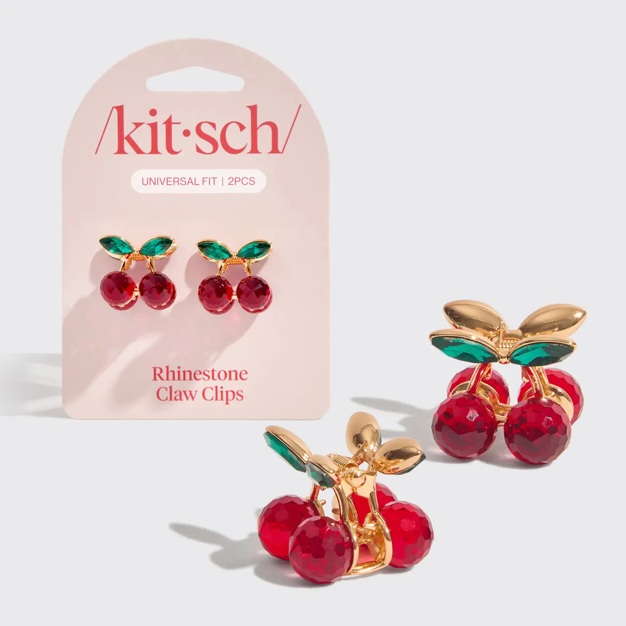 Mini Rhinestone Claw Clips - 2pc Set