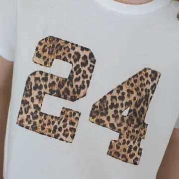 Leopard Number Graphic Tee