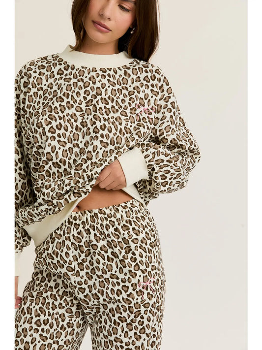 Crewneck Sweatshirt Leopard