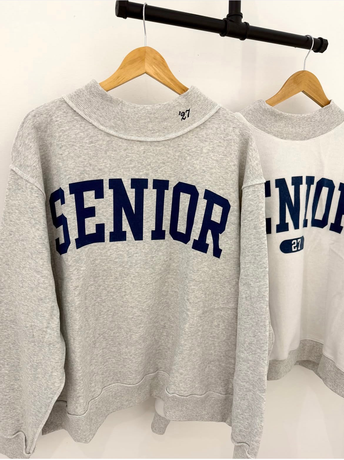 Blue Senior Mockneck