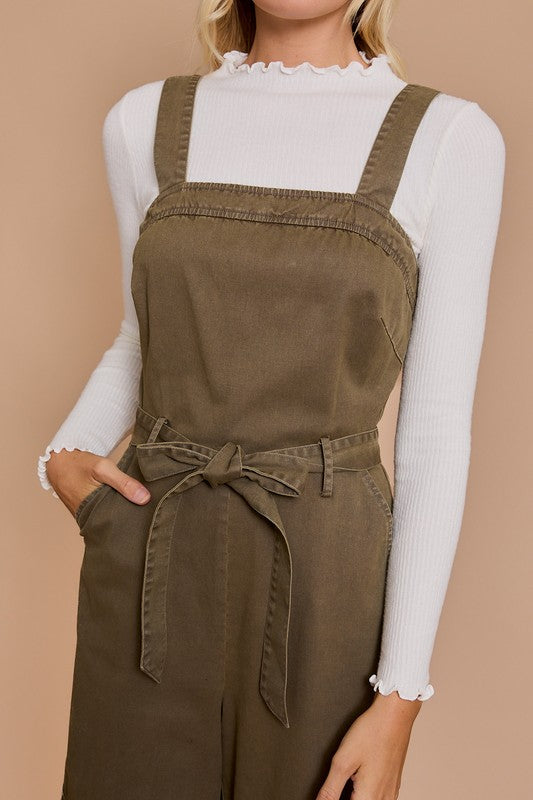 Cotton Jumpsuit Olive