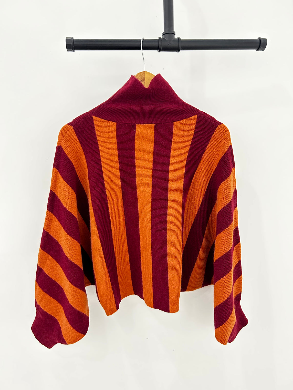 Striped Turtleneck Sweater
