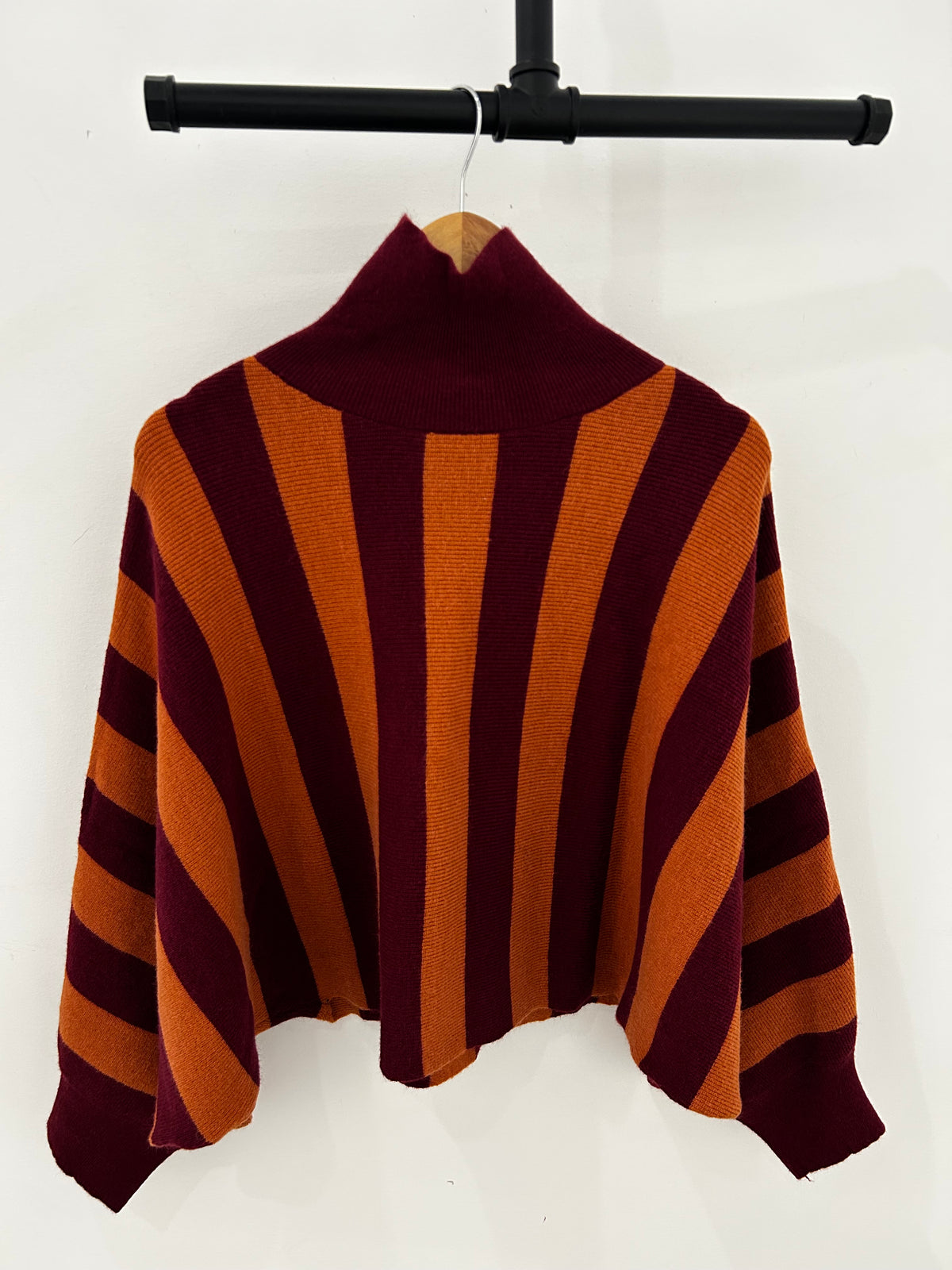 Striped Turtleneck Sweater