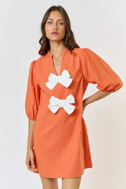 Detailed Bow Dress