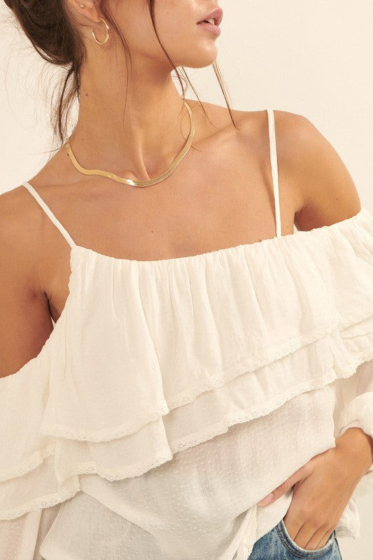 Asymmetrical Off Shoulder Top