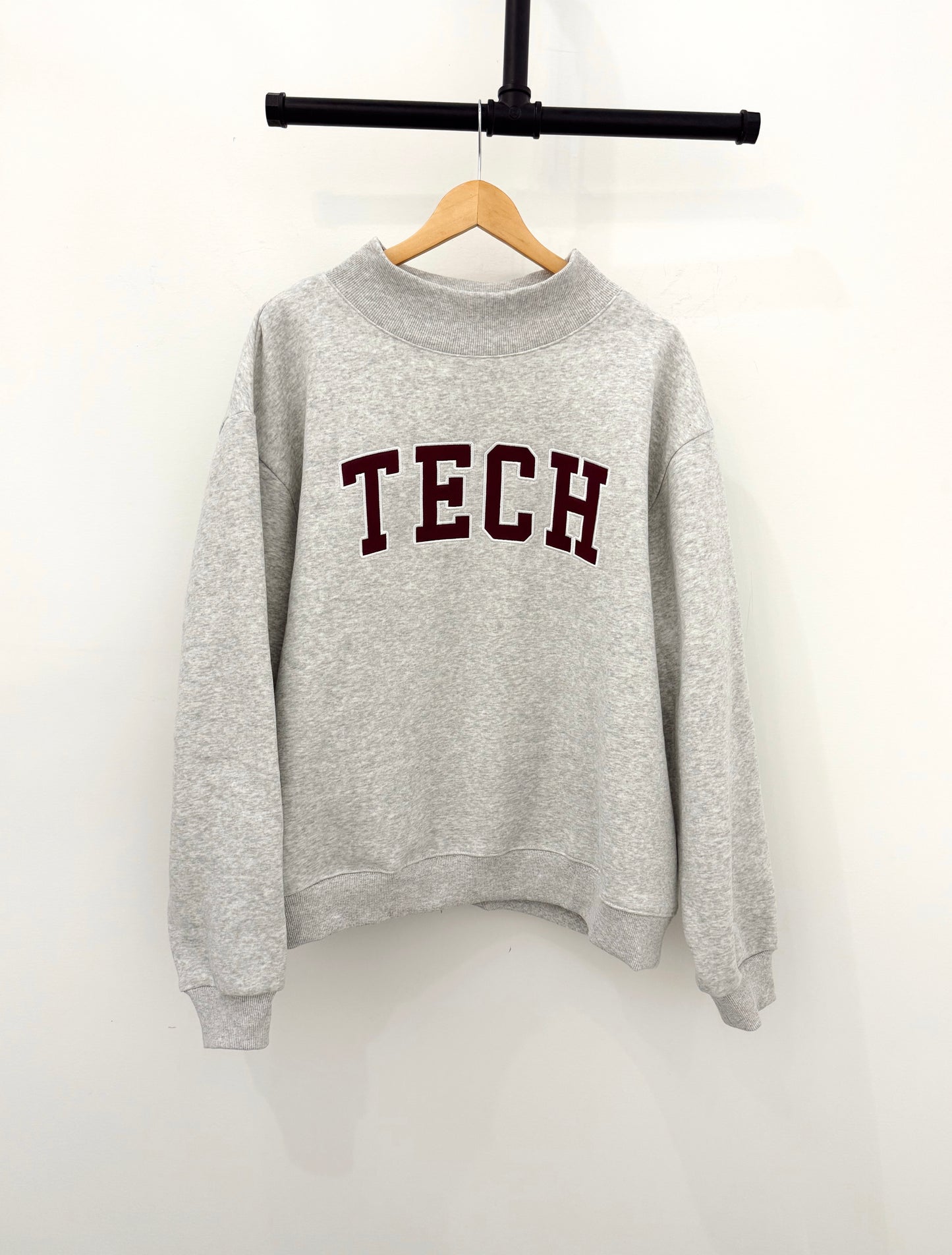 Gray Tech Mockneck