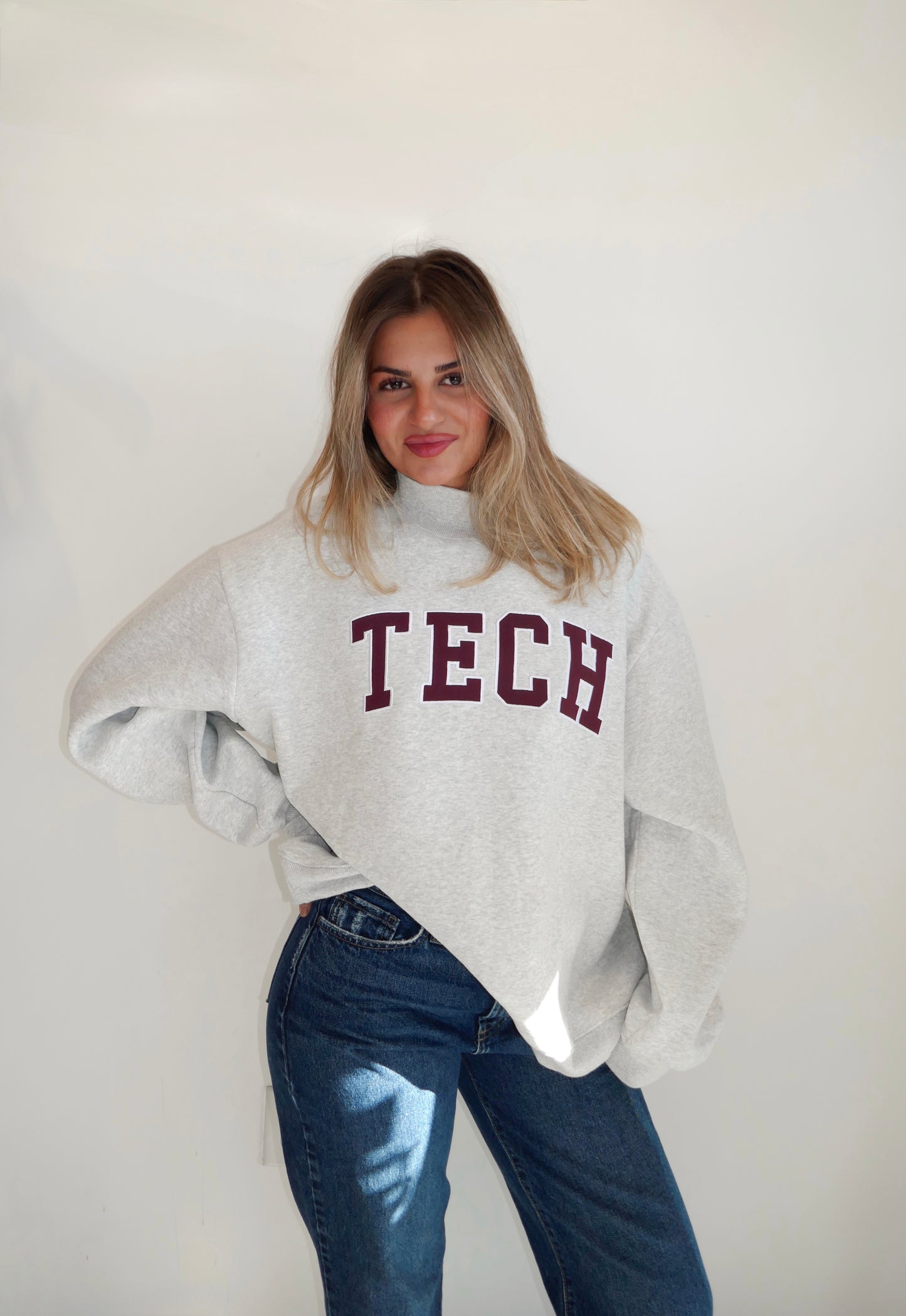 Gray Tech Mockneck
