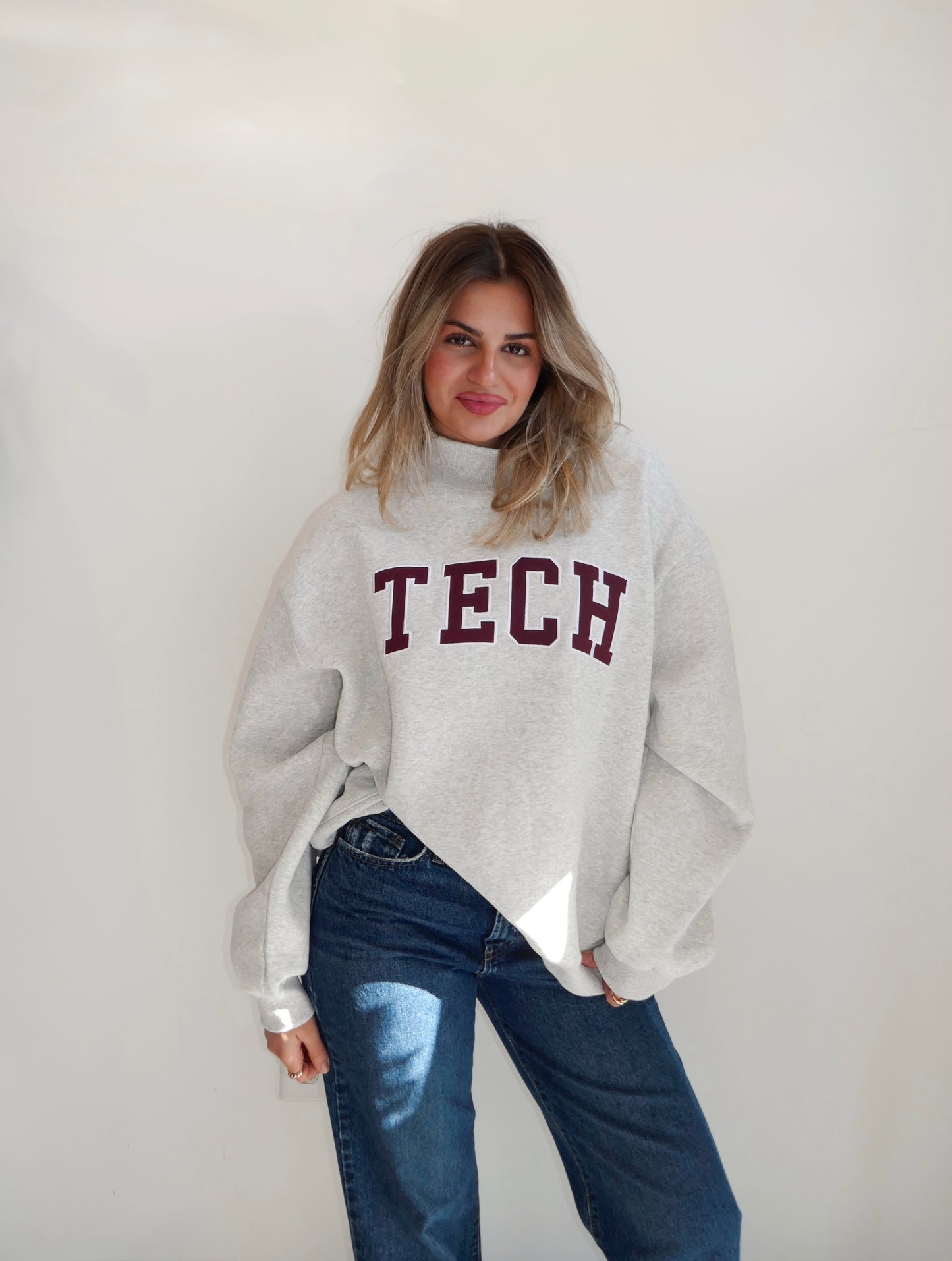Gray Tech Mockneck