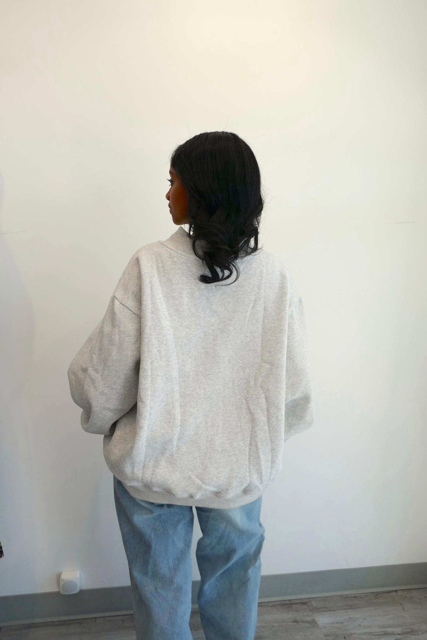 Gray/Multi Tech Mockneck