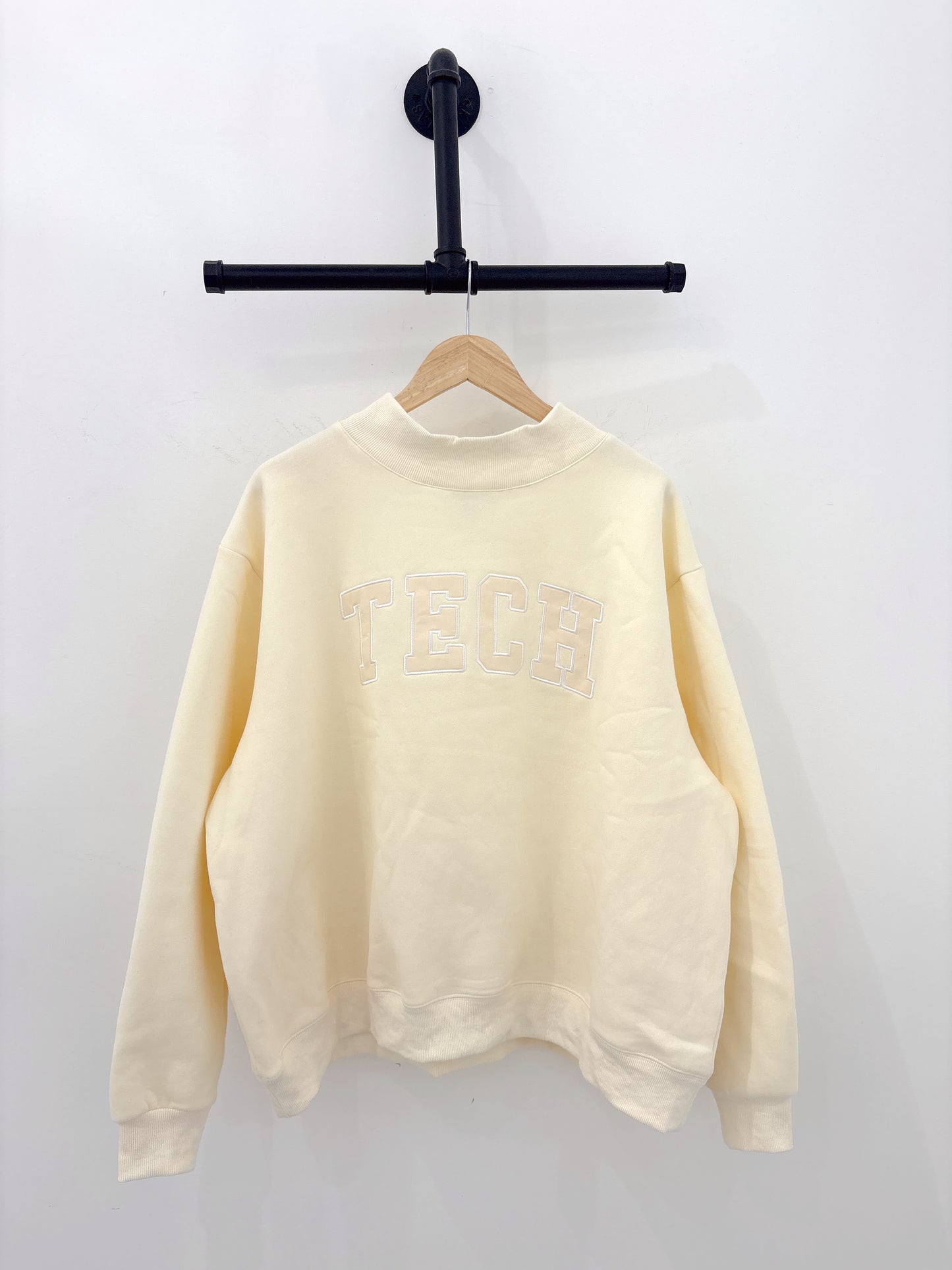 Cream/Cream Tech Mockneck