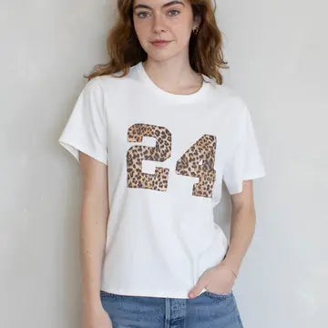 Leopard Number Graphic Tee