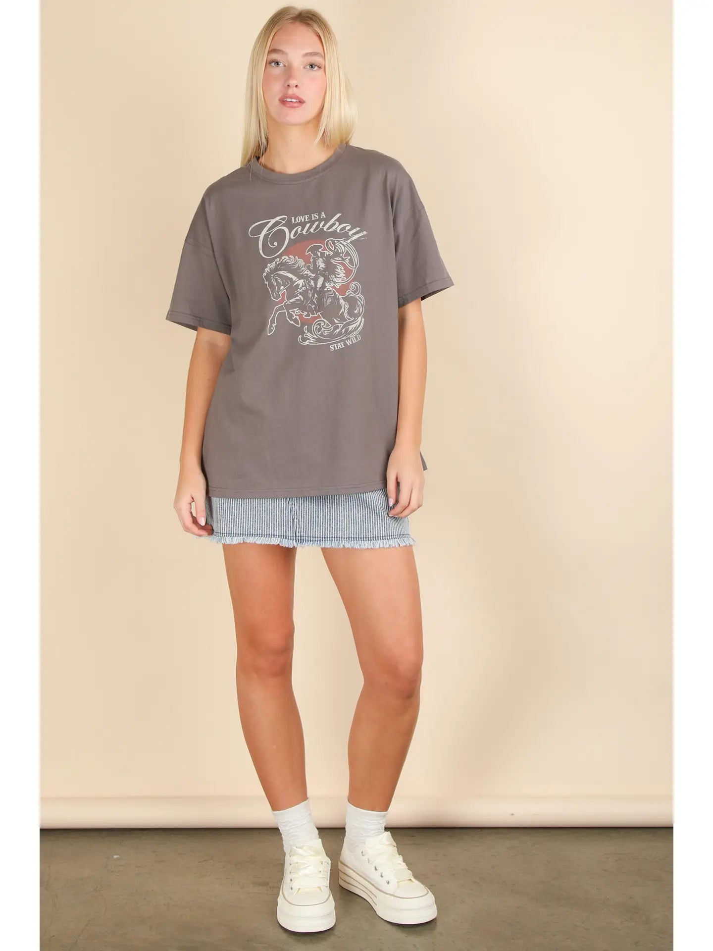 Oversized Cowboy Graphic Tee
