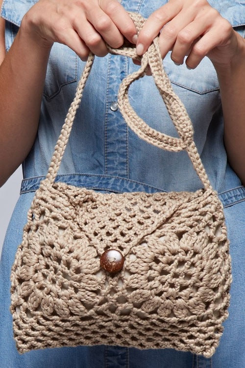 Sunflower Crochet Purse
