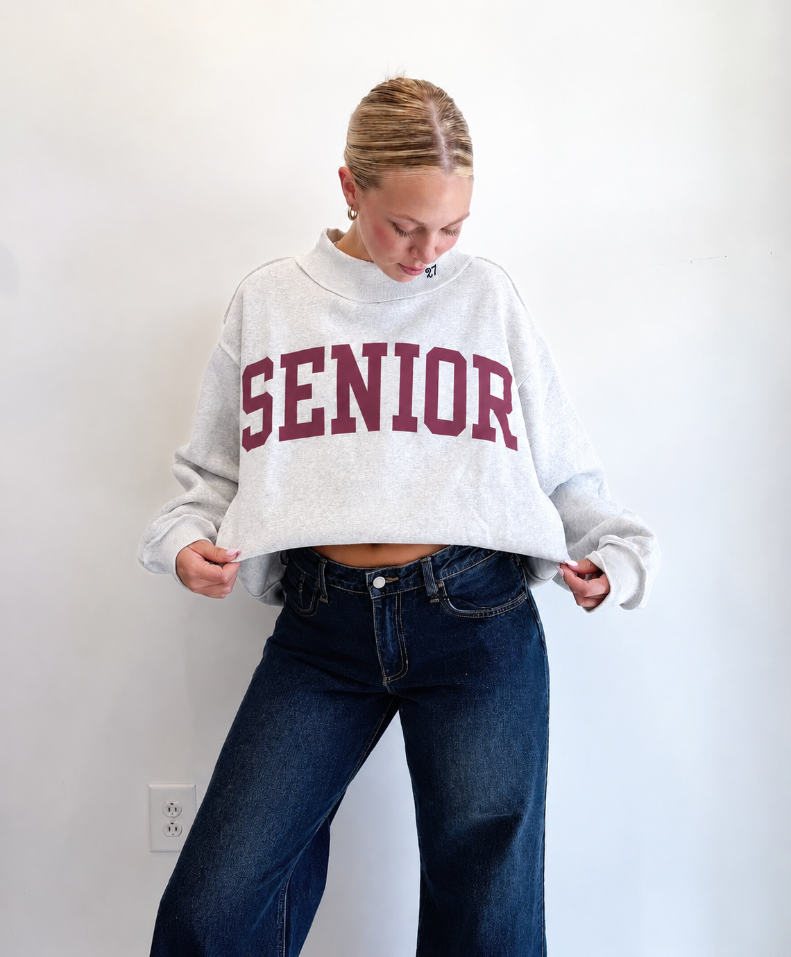 Maroon Senior Mockneck PREORDER 11/30