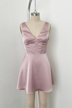 Satin Corset Mini Dress